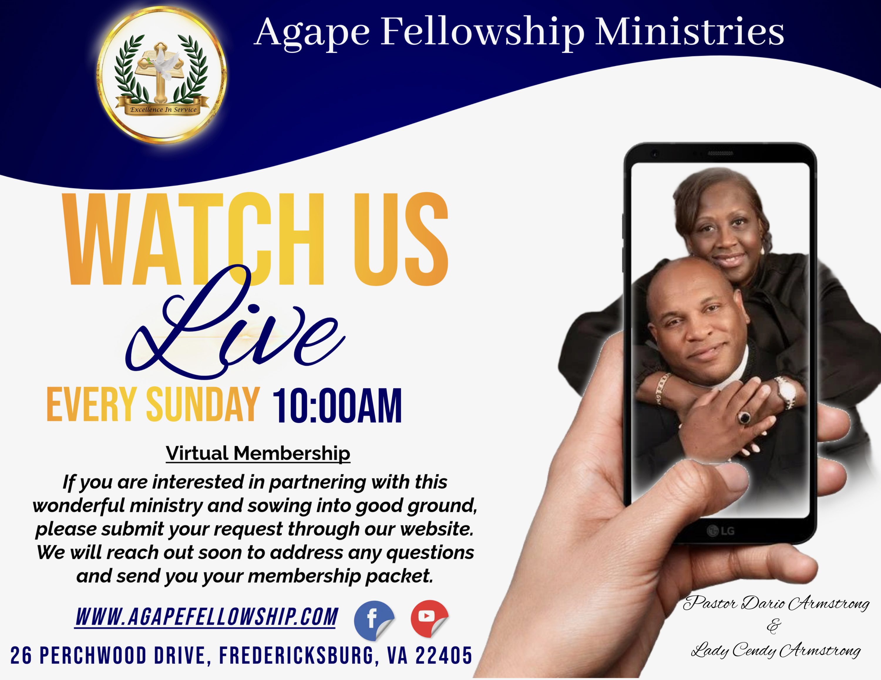 CHURCH WATCH ONLINE LIVE AD TEMPLATE